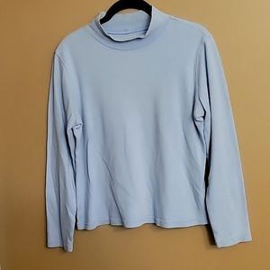 3/$20 Ladies mock neck light blue Lg